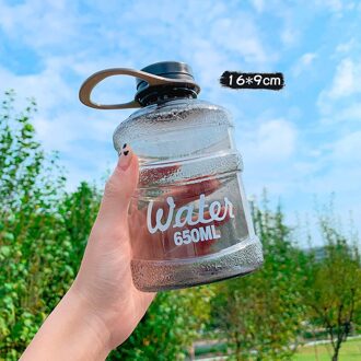 W & G Water Cup Creatieve Mini Emmer Plastic Melk Thee Cup Vrouwelijke Koreaanse Trend Student Persoonlijkheid Draagbare Mannelijke Zomer zwart