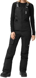 W Slash Bib Pants Skibroek Dames Zwart - L