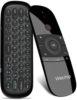 W1 2.4G Air Mouse Wireless Keyboard 6-Axis Motion Sense Ir Learning Afstandsbediening W/Usb-ontvanger voor Smart Tv Android Tv Box