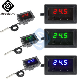 W1209 DM Mini LED Digital Thermostat Temperature Control Thermometer Controller Switch Module DC 12V Waterproof NTC Sensor Probe
