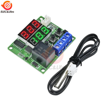 W1219 W1209 DC 12V Dual LED Digital Thermostat Temperature Controller temperature Regulator Switch Control NTC 10K Sensor Module