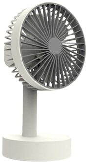 W3 Draagbare Desktop Draaitafel Desktop Fan Ventiladors Oplaadbare Handy Air Koelventilator Voor Outdoor Home Licht Groen