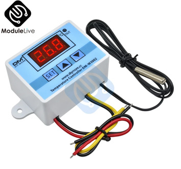 W3002 110V 220V LED Digital Temperature Controller Thermos Thermoregulator Sensor Meter Heating Cooling+1m 10k 3950 Wire