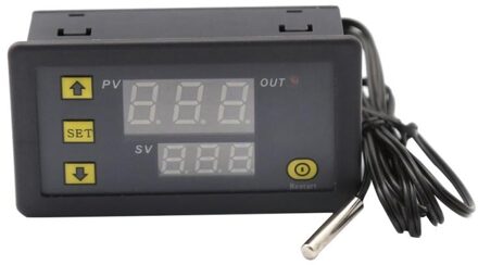 W3230 Digitale Temperatuurregelaar 220V 24V Mini Thermostaat Regulator Verwarming Koeling Controle Thermoregulator Met Sensor DC 24V
