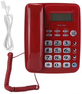 W520 Kantoor Huishoudelijke Zaken Caller Identificatie Vaste Telefoon Vaste Apparatuur Rood