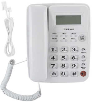 W520 Kantoor Huishoudelijke Zaken Caller Identificatie Vaste Telefoon Vaste Apparatuur wit