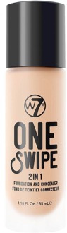 W7 Foundation W7 One Swipe 2 in 1 Foundation and Concealer Sand Beige 35 ml