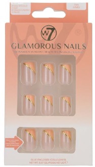 W7 Kunstnagels W7 Glamorous Nails Tan Lines 24 st