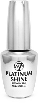 W7 Nagellak W7 Nail Treatment Platinum Shine Base & Top Coat 15 ml