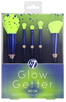 W7 Penseel W7 Glow Getter Neon Makeup Brush Set 5 st