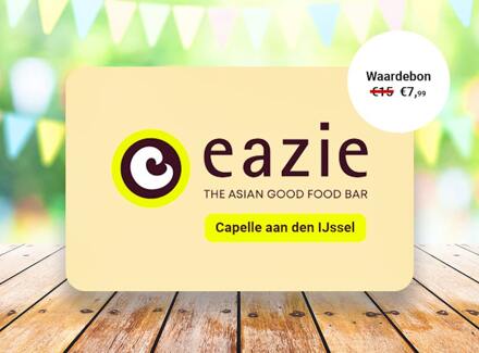 Waardebon t.w.v. €15 te besteden bij Eazie Capelle aan den IJssel