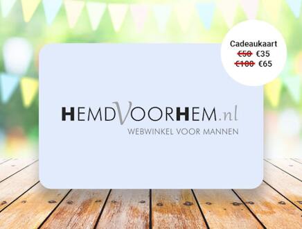 Waardebon t.w.v. €50 of €100 voor HemdVoorHem.nl