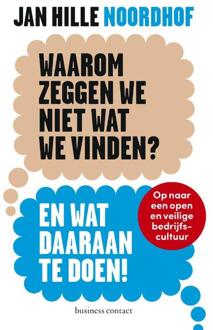 Waarom Zeggen We Niet Wat We Vinden?