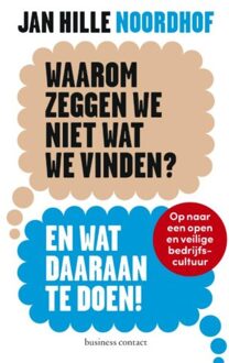 Waarom Zeggen We Niet Wat We Vinden?