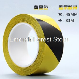 Waarschuwing tape, kleur schrijvende tape, zwart geel spot, paard lijn, waarschuwing, stickers op de grond, tapes, pakketten 605-5