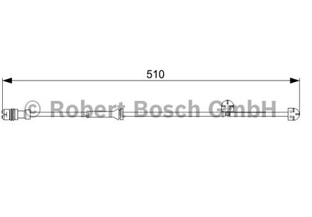 Waarschuwingscontact, remvoering-/blokslijtage achter