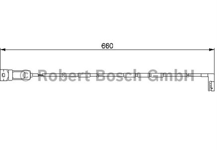 Waarschuwingscontact, remvoering-/blokslijtage Voor