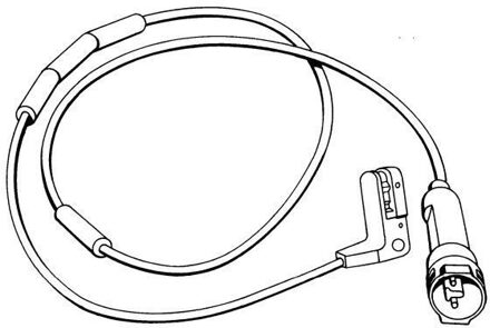 Waarschuwingscontact, remvoering-/blokslijtage