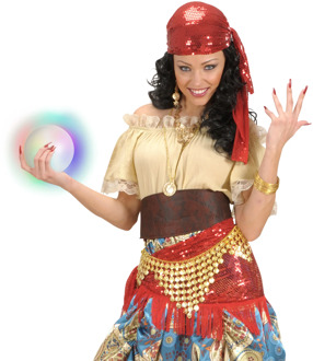 Waarzegster Bol met Licht Multikleur - Print