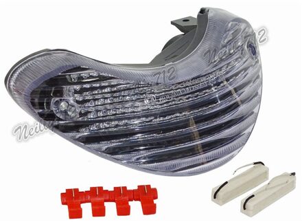 Waase E-mark Voor Suzuki SV650 1999 2000 2001 2002 2003 Achterlicht Brake Knipperlichten Geïntegreerde LED licht doorzichtig lens