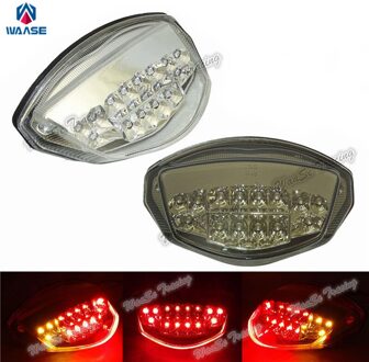 Waase Voor Suzuki GSR750 GSR 750 Achter Achterlicht Brake Richtingaanwijzers Geïntegreerde LED Licht rook lens