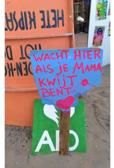 Wacht hier als je mama kwijt bent