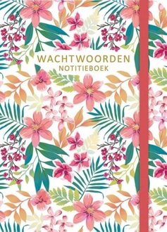 Wachtwoorden notitieboek - Flowers Multikleur