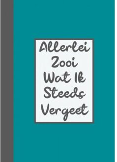 Wachtwoordenboekje / Wachtwoorden Boekje - Allerlei Zooi Wat Ik Steeds Vergeet - Wachtwoordenboekjes & Meer