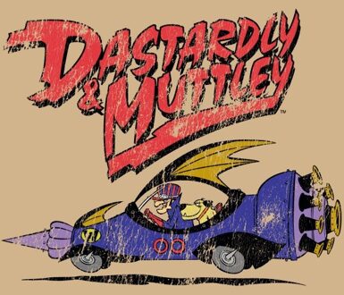 Wacky Races Dastardly And Muttley Unisex T-Shirt - Tan - XL Lichtbruin