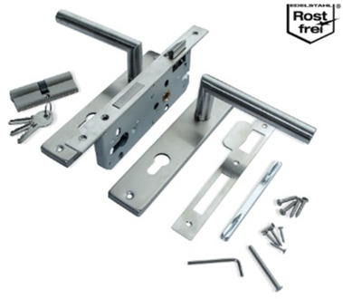 Waelbers Eurofix slotset voor slotkast poortfr. PC85 RVS - 1 Stuk(s) - 25040451