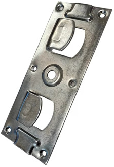 Waelbers Grondplaat overslaggrendel, blauw verzinkt (GV) - 1 Stuk(s) - OND1682