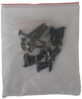 Waelbers Schroeven Fence Shutter/Lamellen 50cm RVS, zwart TXT gecoat - 1 Stuk(s) - OND670418