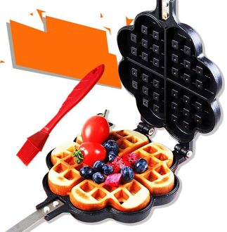 Wafel Bakvorm Huishoudelijke Non-stick Cake Bakken Pan Diy Wa-Ffle Mold Opvouwbare Anti-Brandwonden Hoge hardheid En Slijtvastheid