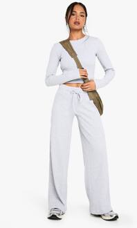 Wafel Koordjes Rechte Pijpen Broek, Grey - 40