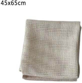 Wafel Patroon Katoen Pure Kleur Handdoek 1 Stuks Thee Handdoeken Gezichtsverzorging Vierkant Patroon Badkamer Levert Multi Purpose Beige