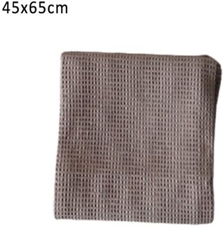Wafel Patroon Katoen Pure Kleur Handdoek 1 Stuks Thee Handdoeken Gezichtsverzorging Vierkant Patroon Badkamer Levert Multi Purpose khaki