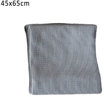Wafel Patroon Katoen Pure Kleur Handdoek 1 Stuks Thee Handdoeken Gezichtsverzorging Vierkant Patroon Badkamer Levert Multi Purpose licht grijs