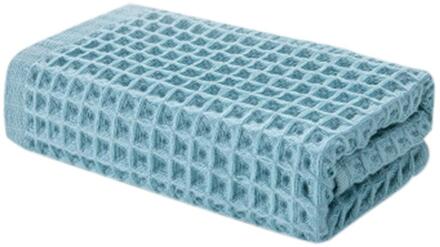 Wafel Weave Handdoeken Badkamer Volwassen Gezicht Handdoeken 100% Katoen 34X74Cm Absorberende Water Zachte Sneldrogend Hand handdoek Toalla A5 Blauw