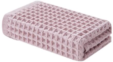 Wafel Weave Handdoeken Badkamer Volwassen Gezicht Handdoeken 100% Katoen 34X74Cm Absorberende Water Zachte Sneldrogend Hand handdoek Toalla A5 Roze