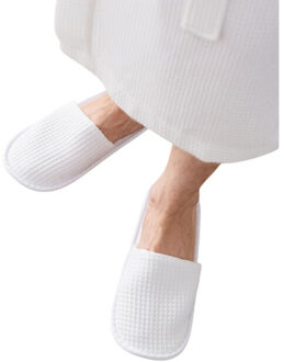 Wafelmuiltjes voor volwassenen - maat 37 Wit