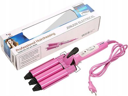 Wafeltang - Waver - Golven Krultang - Waver Krultang - Beach waves - voor elk type haar - Roze