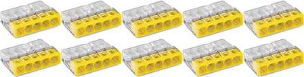 WAGO Lasklem - 5 Polig - 0.5-2.5mm2 - Geel - 10 Stuks