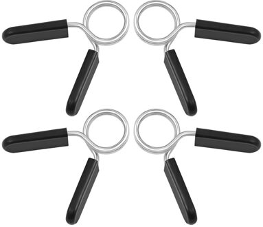 Wakauto 4 Stuks Barbell Klemmen Lente Clip Kragen Oefening Halter Halsbanden Voor Gym Fitness Training