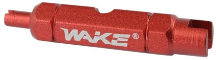 Wake Dubbele Kop Fiets Moersleutel Ventiel Demontage Tool Multifunctionele Ventiel Removal Tool Wrench Demontage rood
