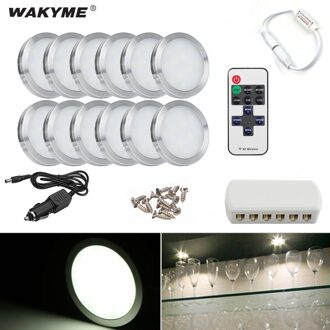Wakyme 4/12 Stuks Warm Wit Led Spot Licht 12W Ronde Verzonken Interieur Licht Voor Slaapkamer Keuken Tuin Spot Verlichting 4 stk