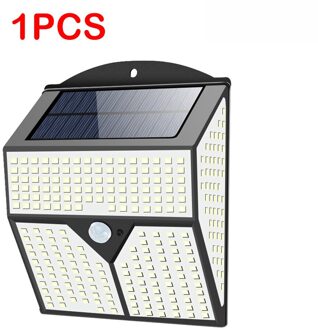 Wakyme 436 Led Solar Light Outdoors Solar Lamp Waterdicht Pir Motion Sensor Straatverlichting Zonne-energie Zonlicht Tuin Lamp 1 stuk