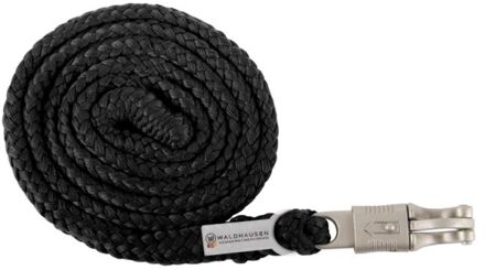 Waldhausen Basic - Halstertouw met Paniekhaak - Zwart - 2 meter