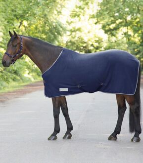 Waldhausen Economic Zweetdeken met singels - Paardendeken - 135 cm - Blauw