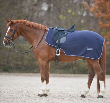 Waldhausen Fleece - Uitrijdeken - Paardendeken - Pony - Blauw