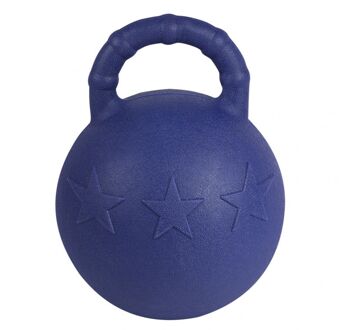 Waldhausen Funbal - Speelbal - Paard & Hond - Diervriendelijk en Veilig Speelgoed - 25 CM - Blauw